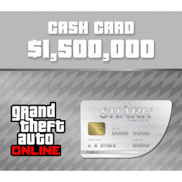 Grand Theft Auto Online - $1,500,000 Great White Shark Cash Card PC Activation Code